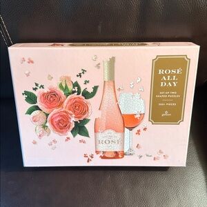 Galison Rose’ All Day  Puzzle Set. 500+ pieces complete   With poster.